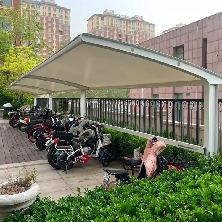 雷州市膜结构电动车棚