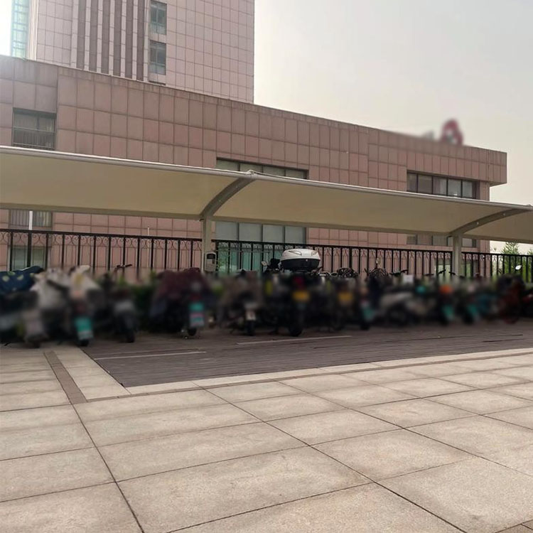 雷州市膜结构电动车棚